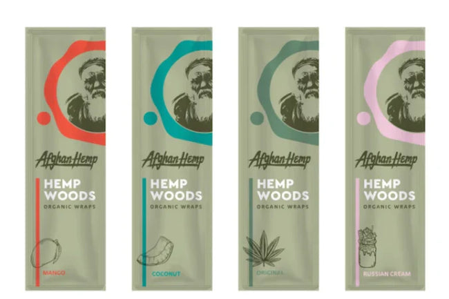 Afghan Hemp Woods Organic Wraps 2pk